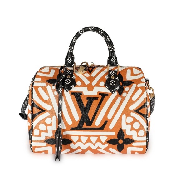 New Louis Vuitton Orange and Black Satchel with Geometric Design - Picture 1 of 9